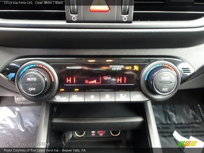 Controls of 2019 Forte LXS