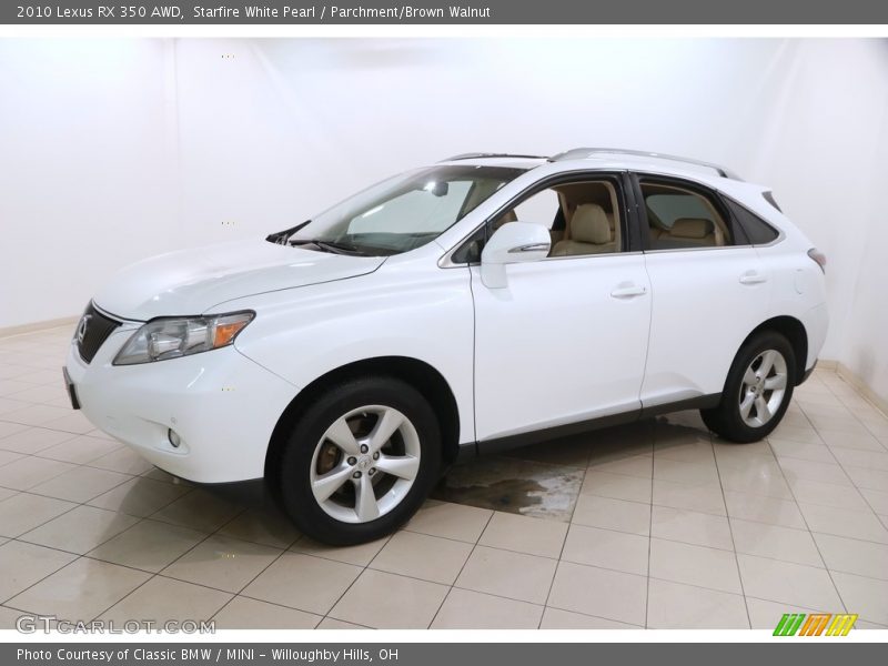 Starfire White Pearl / Parchment/Brown Walnut 2010 Lexus RX 350 AWD