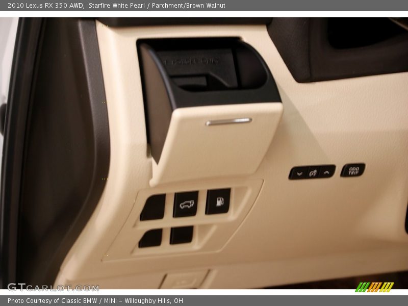 Starfire White Pearl / Parchment/Brown Walnut 2010 Lexus RX 350 AWD