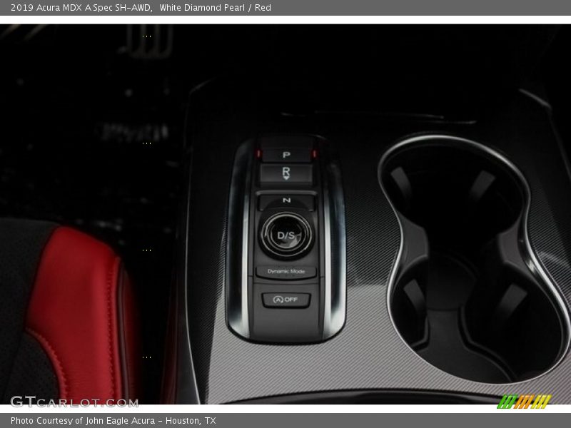 White Diamond Pearl / Red 2019 Acura MDX A Spec SH-AWD