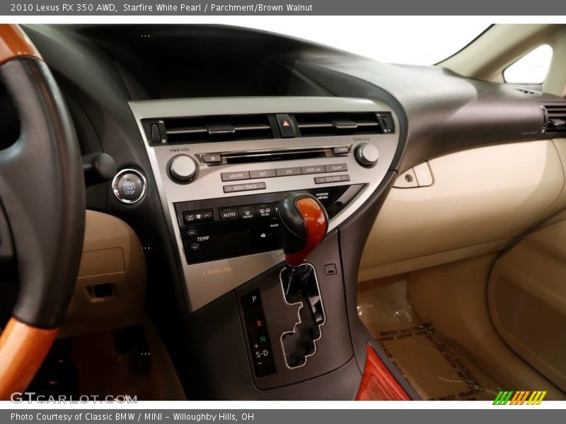 Starfire White Pearl / Parchment/Brown Walnut 2010 Lexus RX 350 AWD