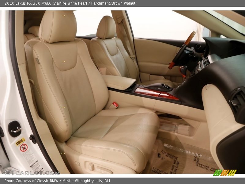 Starfire White Pearl / Parchment/Brown Walnut 2010 Lexus RX 350 AWD