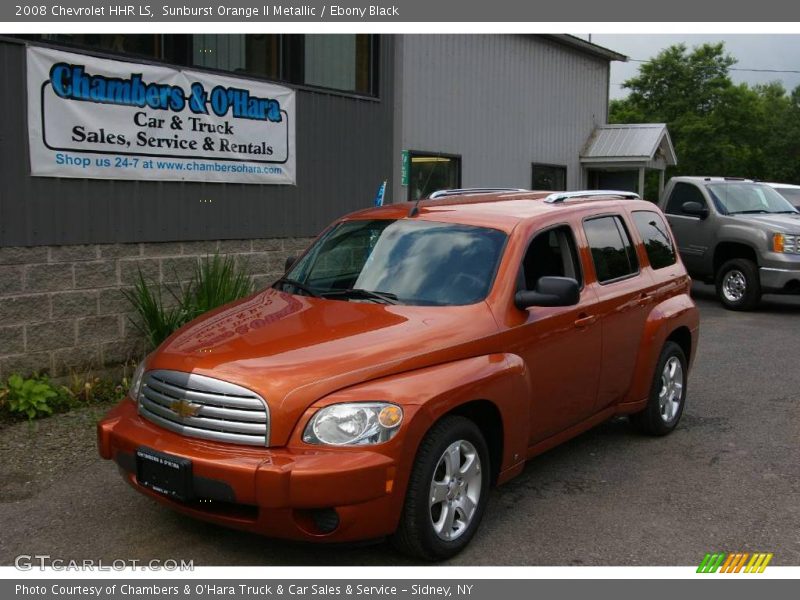 Sunburst Orange II Metallic / Ebony Black 2008 Chevrolet HHR LS