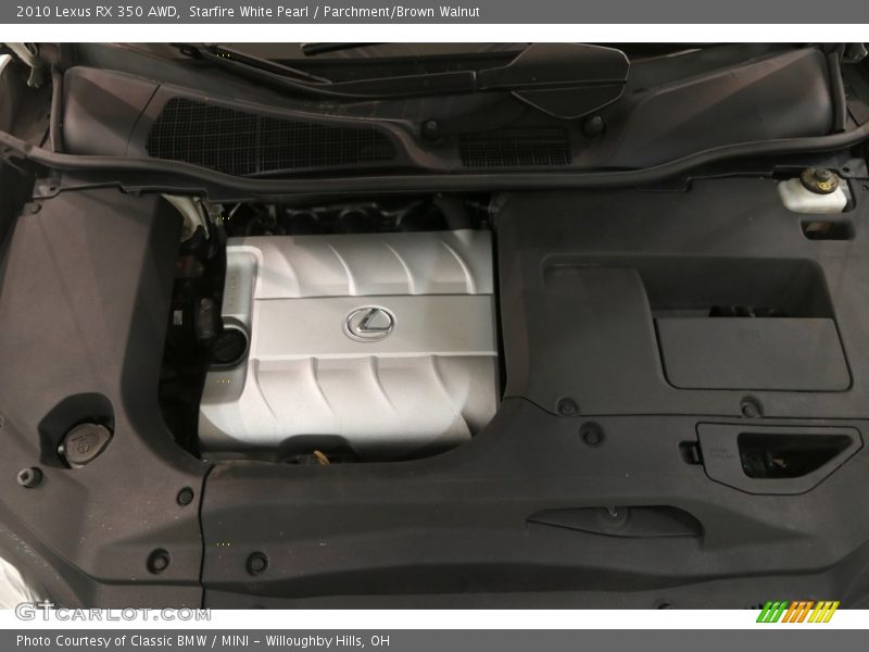 Starfire White Pearl / Parchment/Brown Walnut 2010 Lexus RX 350 AWD