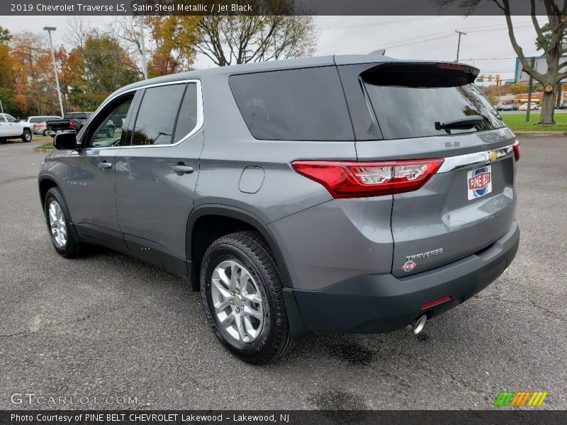 Satin Steel Metallic / Jet Black 2019 Chevrolet Traverse LS
