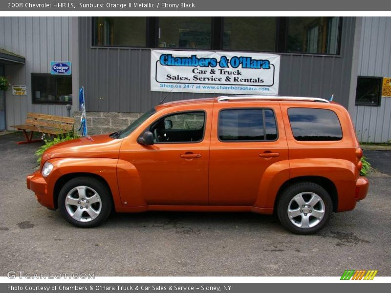 Sunburst Orange II Metallic / Ebony Black 2008 Chevrolet HHR LS