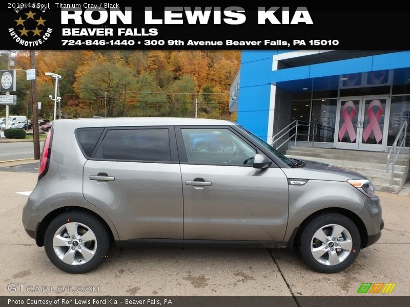 Titanium Gray / Black 2019 Kia Soul