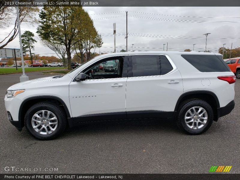 Summit White / Jet Black 2019 Chevrolet Traverse LS
