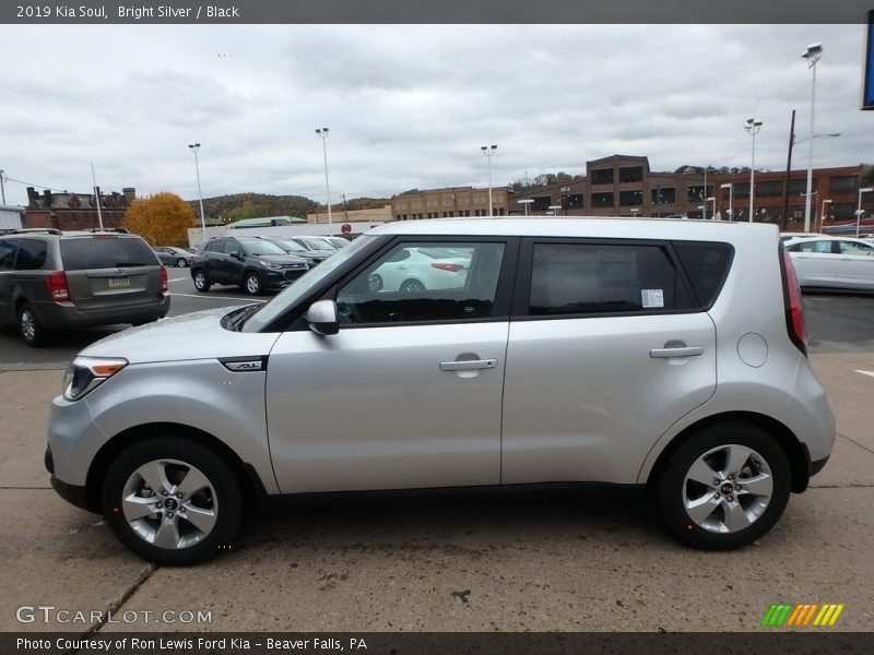 Bright Silver / Black 2019 Kia Soul