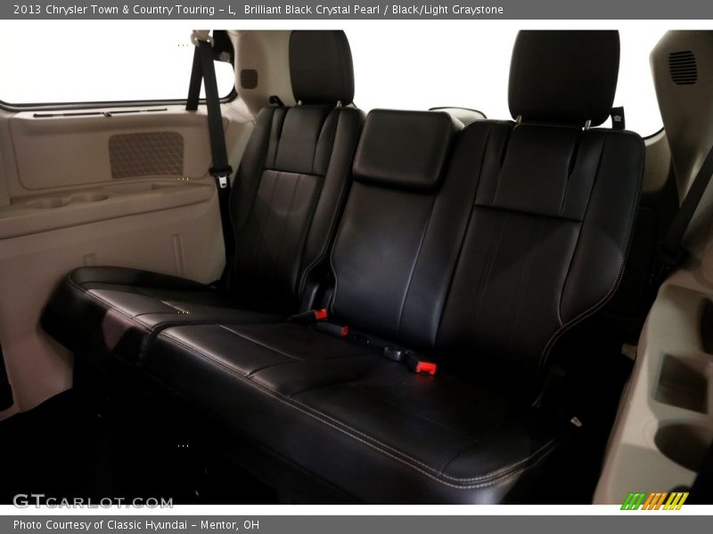 Brilliant Black Crystal Pearl / Black/Light Graystone 2013 Chrysler Town & Country Touring - L