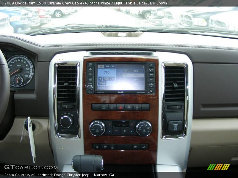 Stone White / Light Pebble Beige/Bark Brown 2009 Dodge Ram 1500 Laramie Crew Cab 4x4