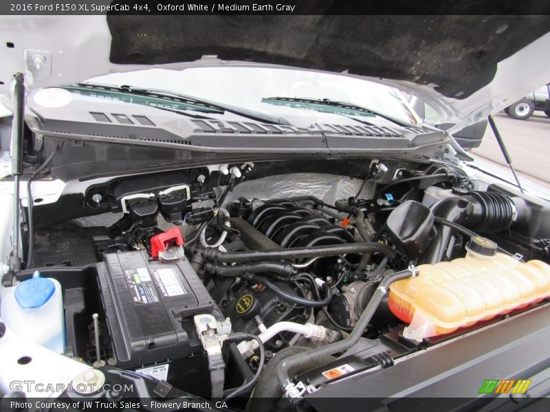 Oxford White / Medium Earth Gray 2016 Ford F150 XL SuperCab 4x4