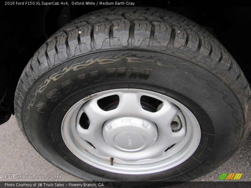 Oxford White / Medium Earth Gray 2016 Ford F150 XL SuperCab 4x4