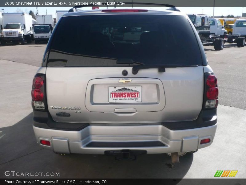 Silverstone Metallic / Light Gray 2008 Chevrolet TrailBlazer LS 4x4