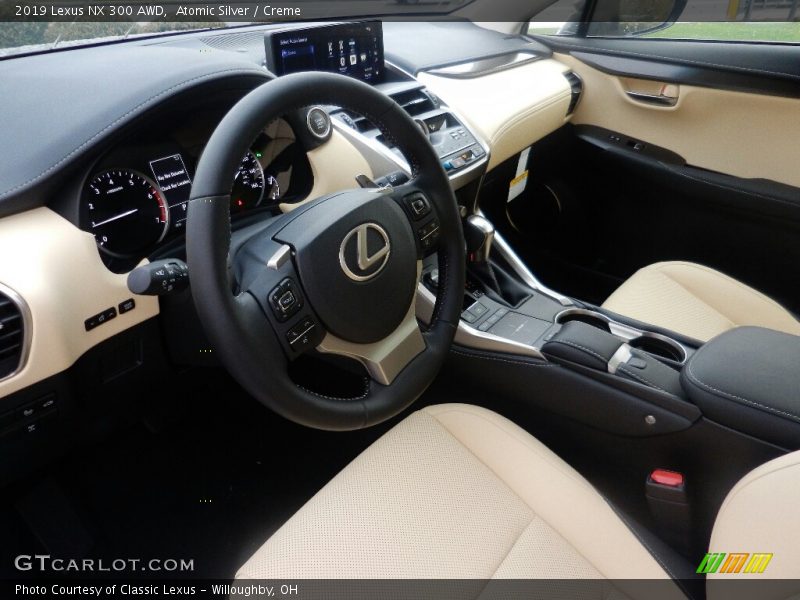 Atomic Silver / Creme 2019 Lexus NX 300 AWD