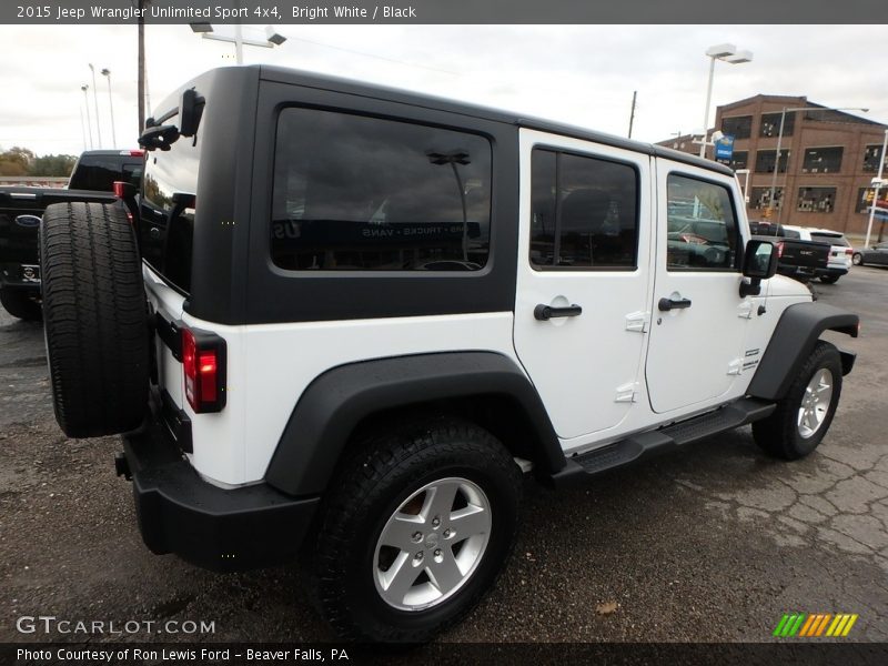 Bright White / Black 2015 Jeep Wrangler Unlimited Sport 4x4