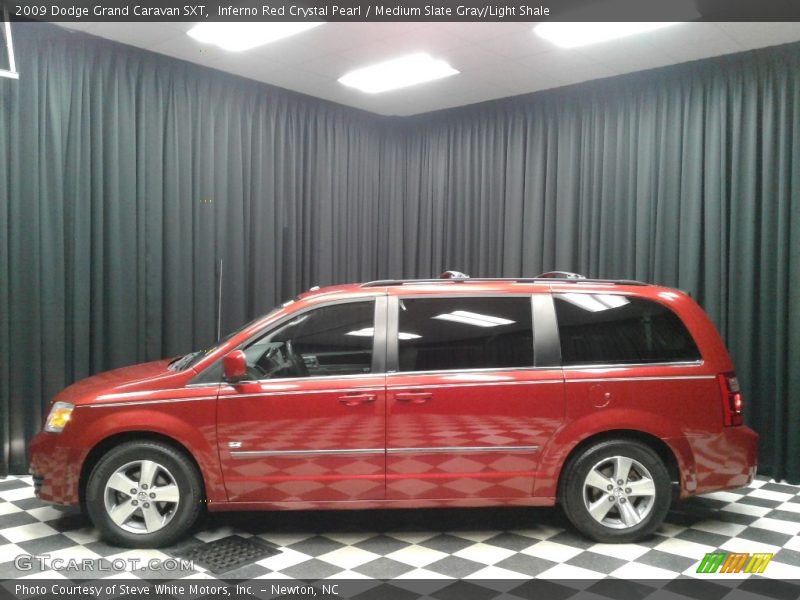 Inferno Red Crystal Pearl / Medium Slate Gray/Light Shale 2009 Dodge Grand Caravan SXT