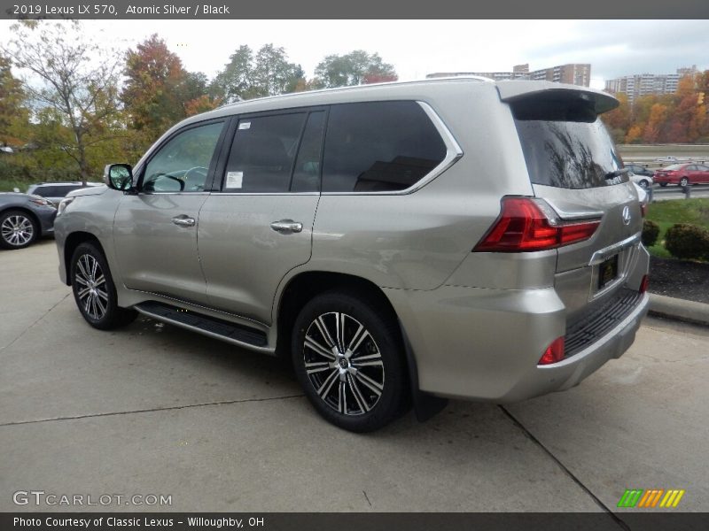 Atomic Silver / Black 2019 Lexus LX 570