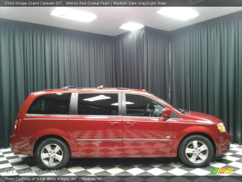 Inferno Red Crystal Pearl / Medium Slate Gray/Light Shale 2009 Dodge Grand Caravan SXT