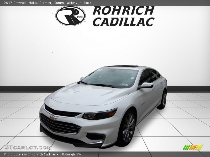 Summit White / Jet Black 2017 Chevrolet Malibu Premier