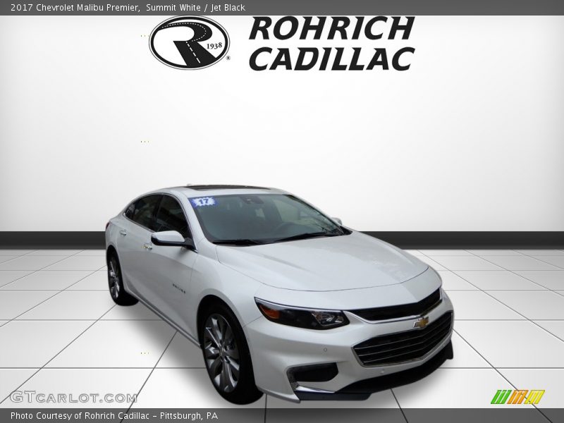 Summit White / Jet Black 2017 Chevrolet Malibu Premier