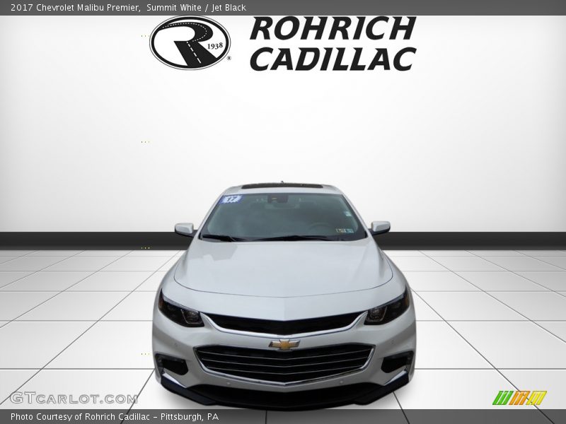 Summit White / Jet Black 2017 Chevrolet Malibu Premier