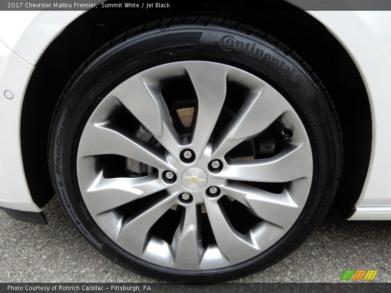 Summit White / Jet Black 2017 Chevrolet Malibu Premier