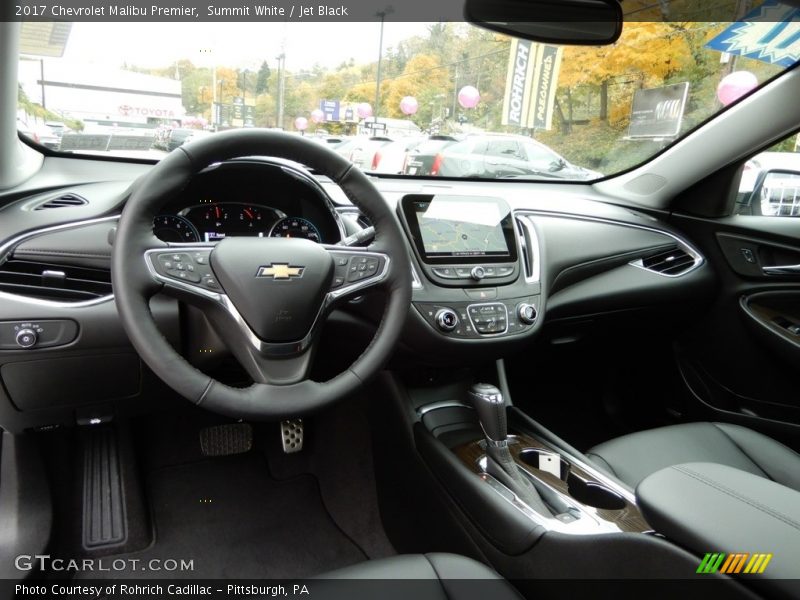 Summit White / Jet Black 2017 Chevrolet Malibu Premier