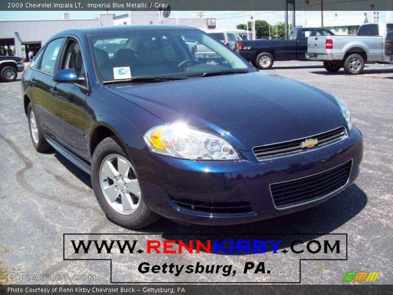 Imperial Blue Metallic / Gray 2009 Chevrolet Impala LT
