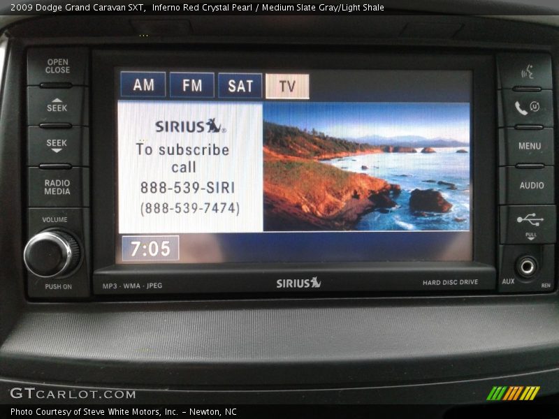 Inferno Red Crystal Pearl / Medium Slate Gray/Light Shale 2009 Dodge Grand Caravan SXT