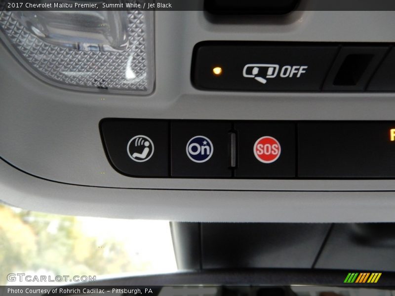 Summit White / Jet Black 2017 Chevrolet Malibu Premier