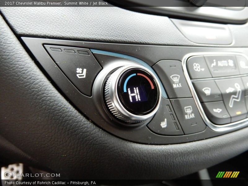 Summit White / Jet Black 2017 Chevrolet Malibu Premier