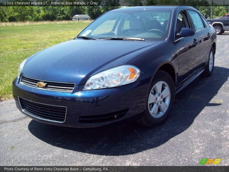 Imperial Blue Metallic / Gray 2009 Chevrolet Impala LT
