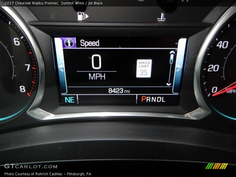 Summit White / Jet Black 2017 Chevrolet Malibu Premier