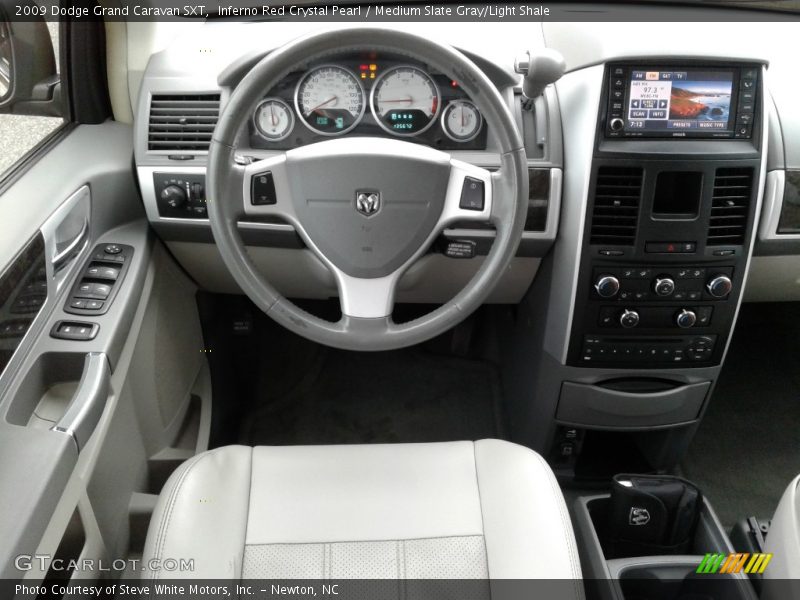 Inferno Red Crystal Pearl / Medium Slate Gray/Light Shale 2009 Dodge Grand Caravan SXT