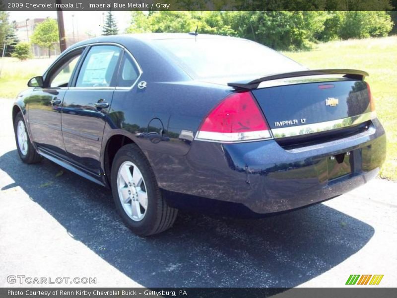 Imperial Blue Metallic / Gray 2009 Chevrolet Impala LT