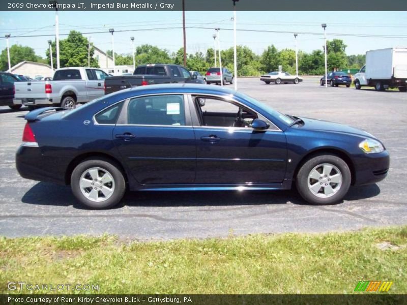 Imperial Blue Metallic / Gray 2009 Chevrolet Impala LT