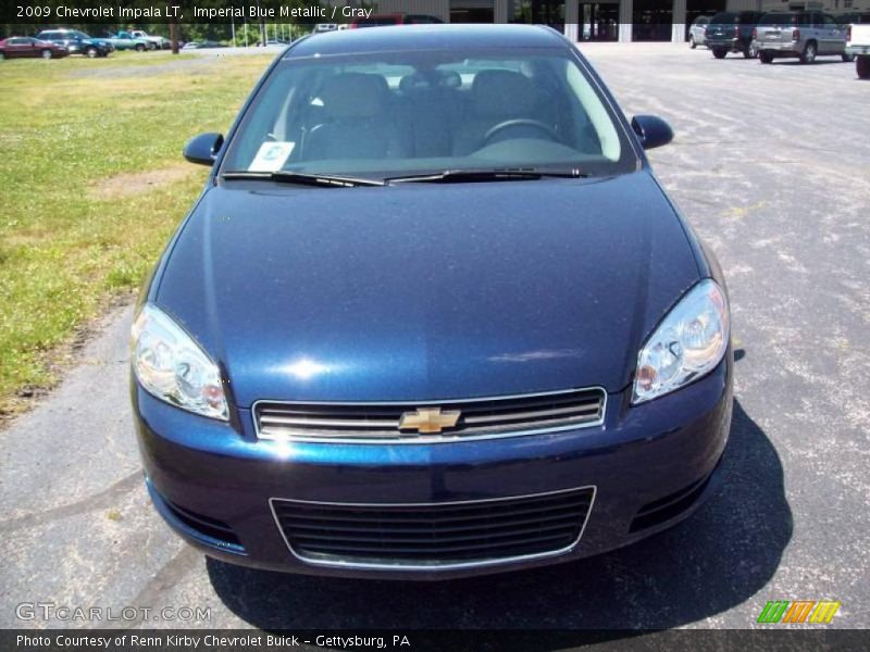 Imperial Blue Metallic / Gray 2009 Chevrolet Impala LT