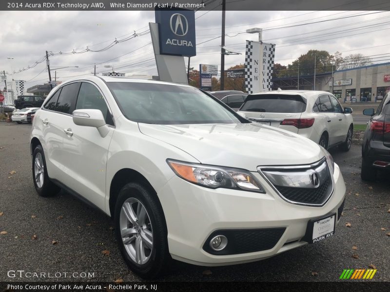 White Diamond Pearl / Parchment 2014 Acura RDX Technology AWD