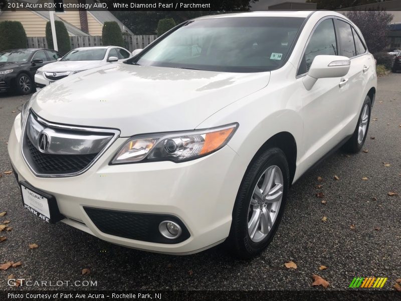 White Diamond Pearl / Parchment 2014 Acura RDX Technology AWD