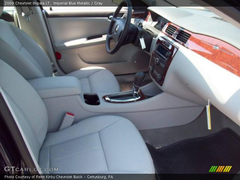 Imperial Blue Metallic / Gray 2009 Chevrolet Impala LT