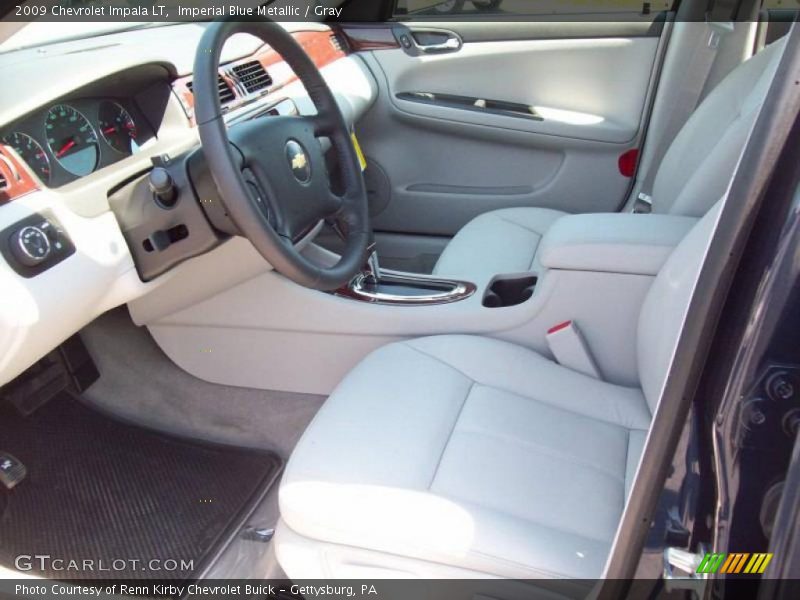 Imperial Blue Metallic / Gray 2009 Chevrolet Impala LT