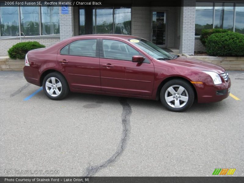 Redfire Metallic / Charcoal Black 2006 Ford Fusion SE