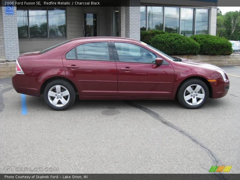 Redfire Metallic / Charcoal Black 2006 Ford Fusion SE