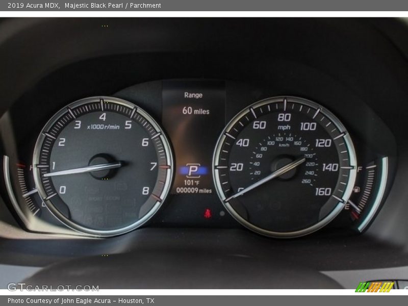 Majestic Black Pearl / Parchment 2019 Acura MDX