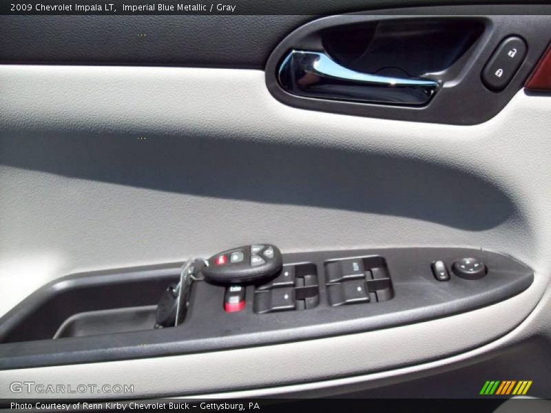 Imperial Blue Metallic / Gray 2009 Chevrolet Impala LT