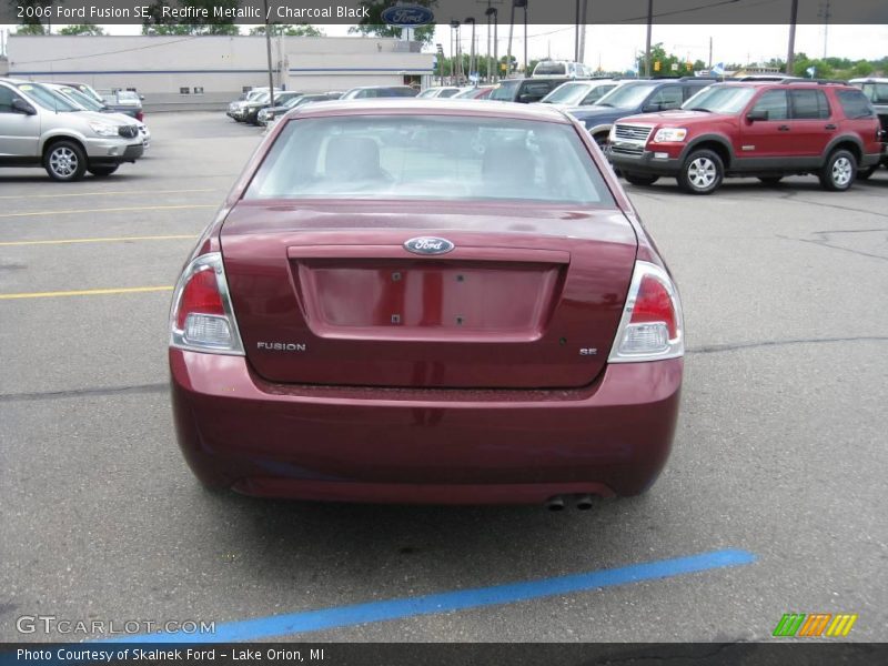 Redfire Metallic / Charcoal Black 2006 Ford Fusion SE