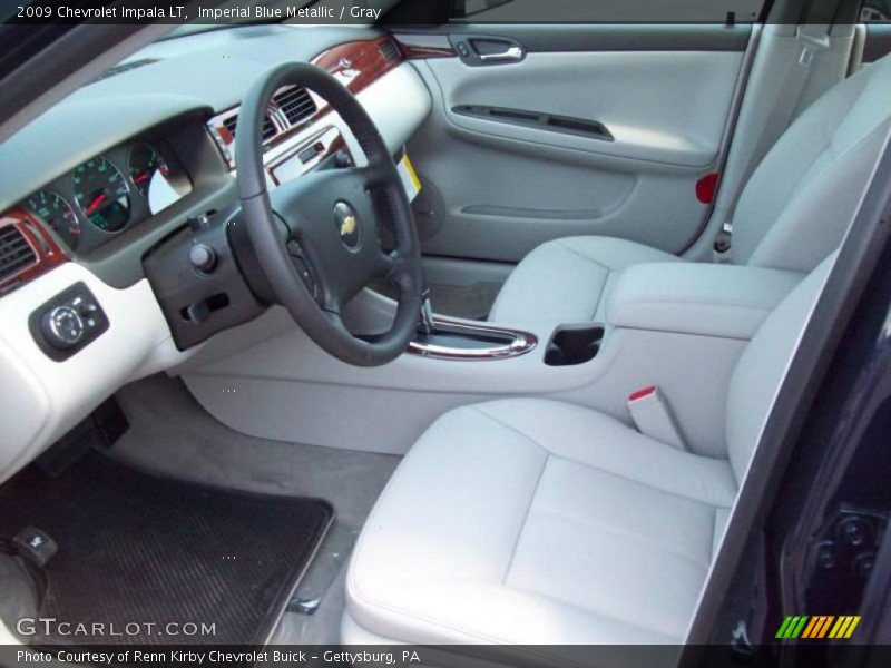 Imperial Blue Metallic / Gray 2009 Chevrolet Impala LT