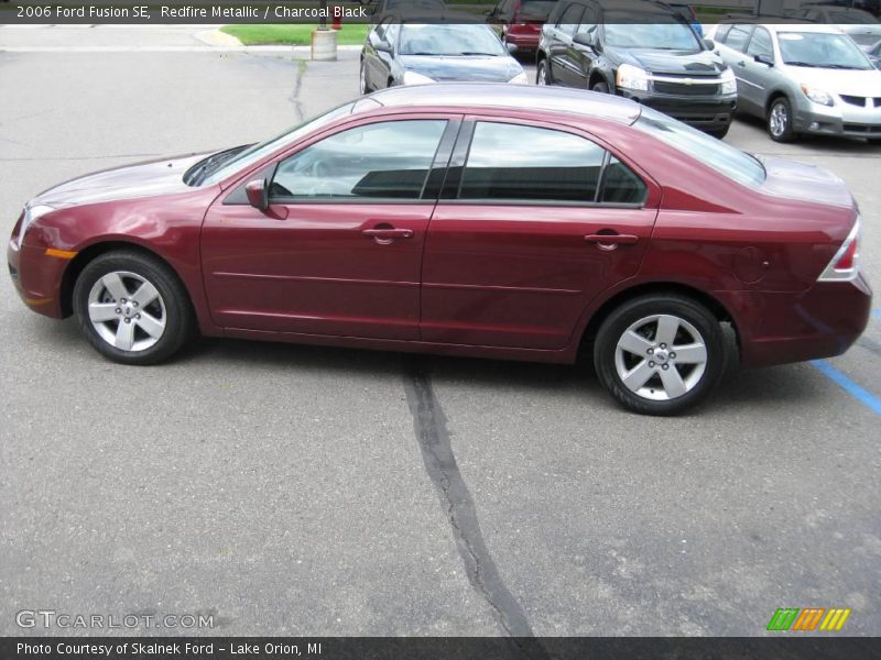 Redfire Metallic / Charcoal Black 2006 Ford Fusion SE