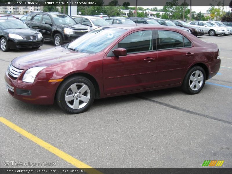 Redfire Metallic / Charcoal Black 2006 Ford Fusion SE